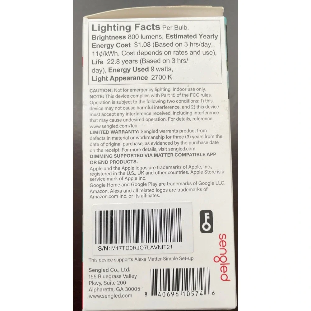 Sengled smart bulb
